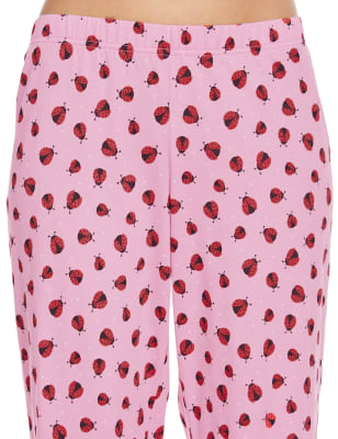 Pure Cotton Ladybird Print Pyjamas with StayNEW M S Collection