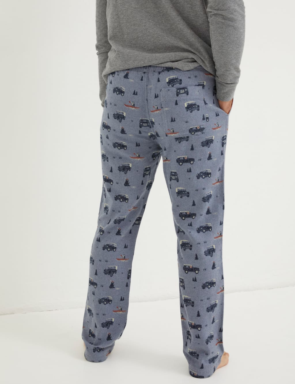 Pure Cotton Land Rover Print Pyjama Bottoms FatFace M&S
