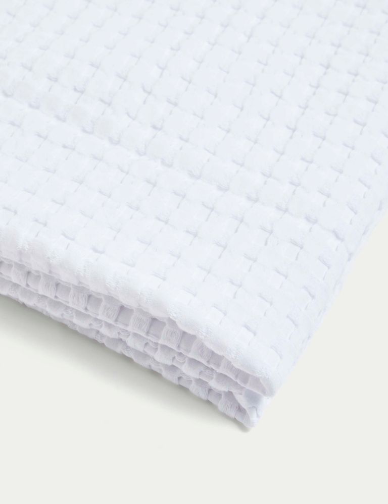 Pure Cotton Large Waffle Throw 4 of 5