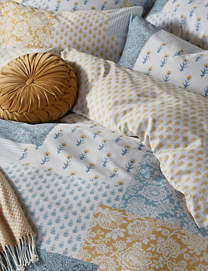 Pure Cotton Laurissa Patchwork Bedding Set Image 2 of 5