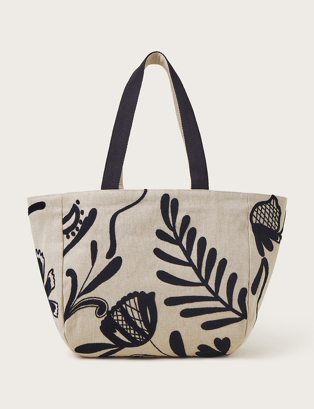 Pure Cotton Leaf Print Tote Bag 3 of 3