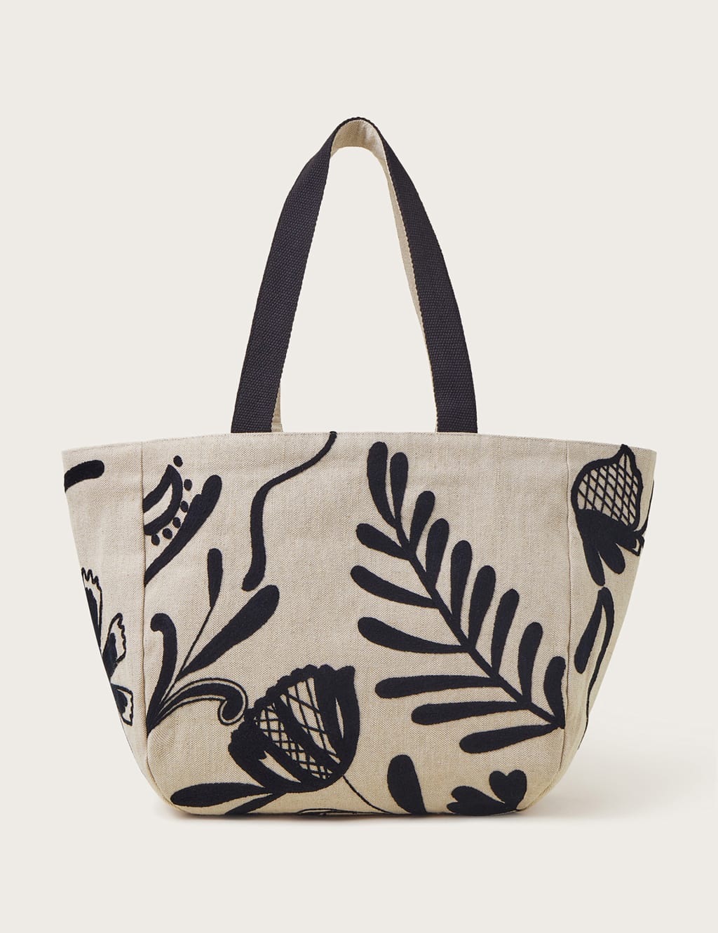 Pure Cotton Leaf Print Tote Bag 3 of 3