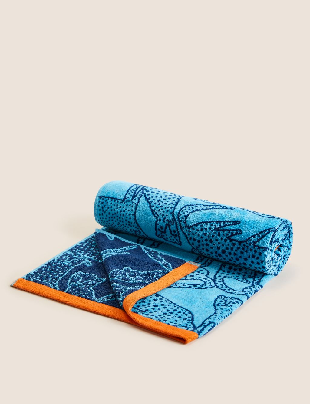 Pure Cotton Leopard Beach Towel | M&S Collection | M&S