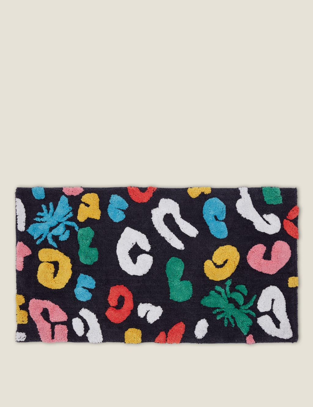 Pure Cotton Leopard Bee Bath Mat Joules M&S
