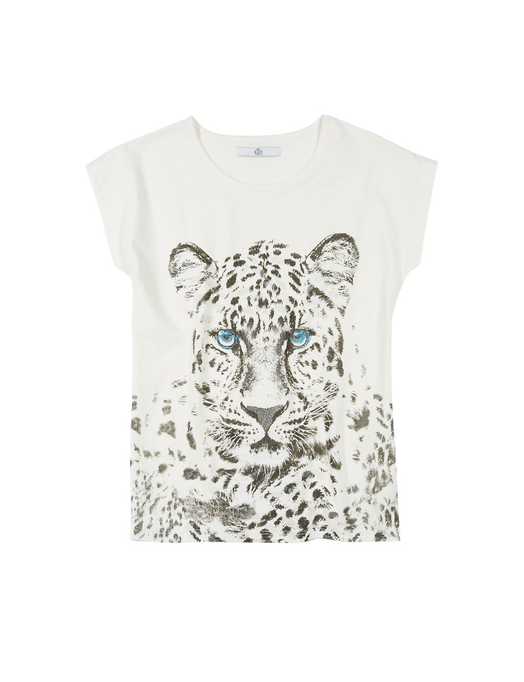 Pure Cotton Leopard Print T-Shirt (5-14 Years) 1 of 4