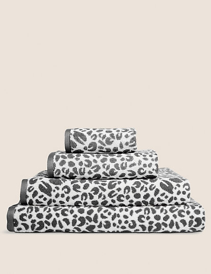 Pure Cotton Leopard Print Towel | M&S Collection | M&S