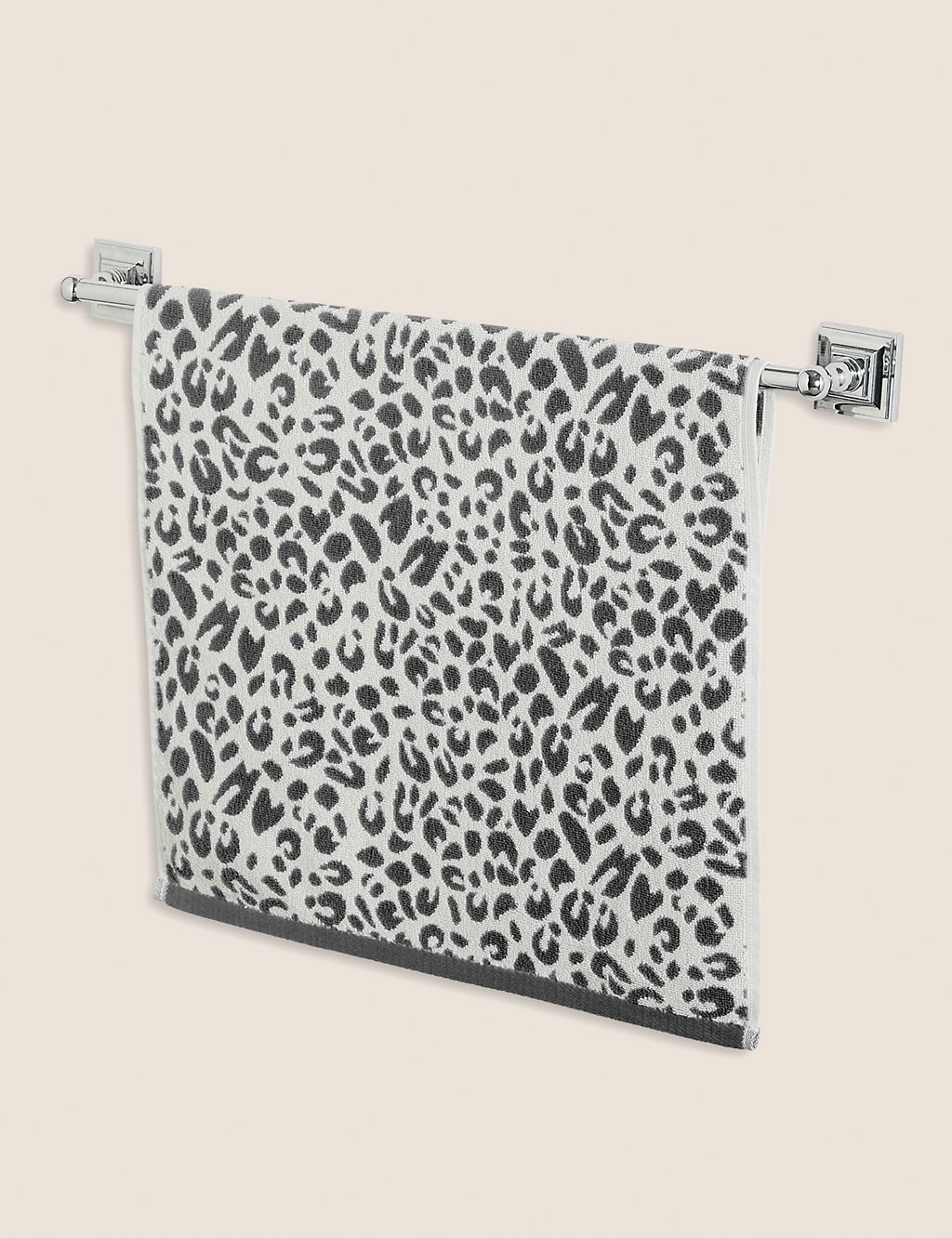 Pure Cotton Leopard Print Towel 1 of 4