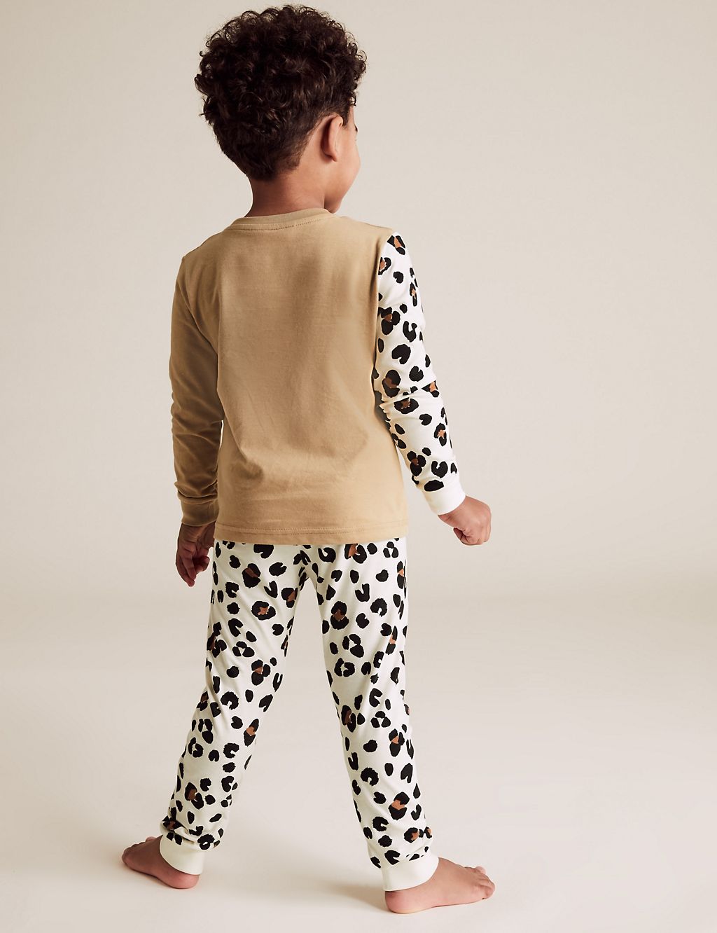 Pure Cotton Leopard Pyjama Set (1-7 Yrs) 2 of 4