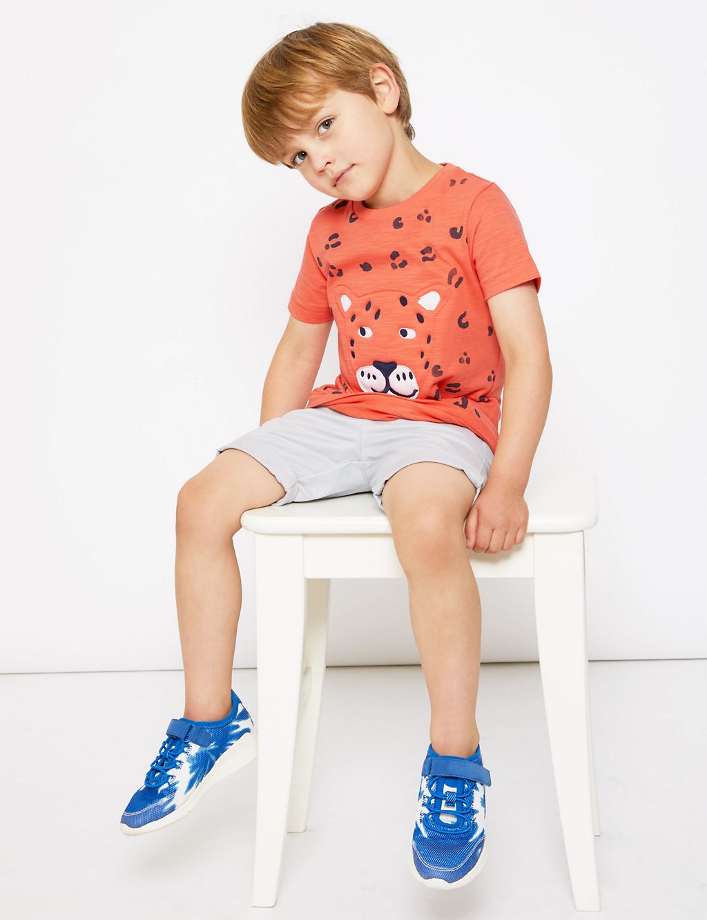 Pure Cotton Leopard T-Shirt (2-7 Years) 3 of 4