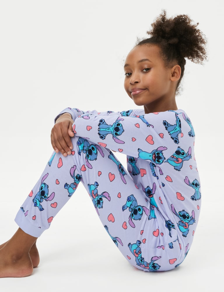 Pure Cotton Lilo & Stitch™ Pyjamas (6-16 Yrs) 3 of 7