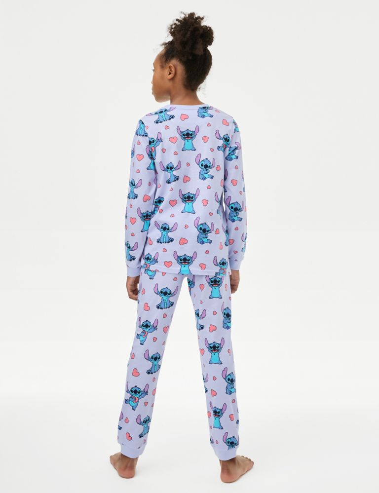 Pure Cotton Lilo & Stitch™ Pyjamas (6-16 Yrs) 4 of 7