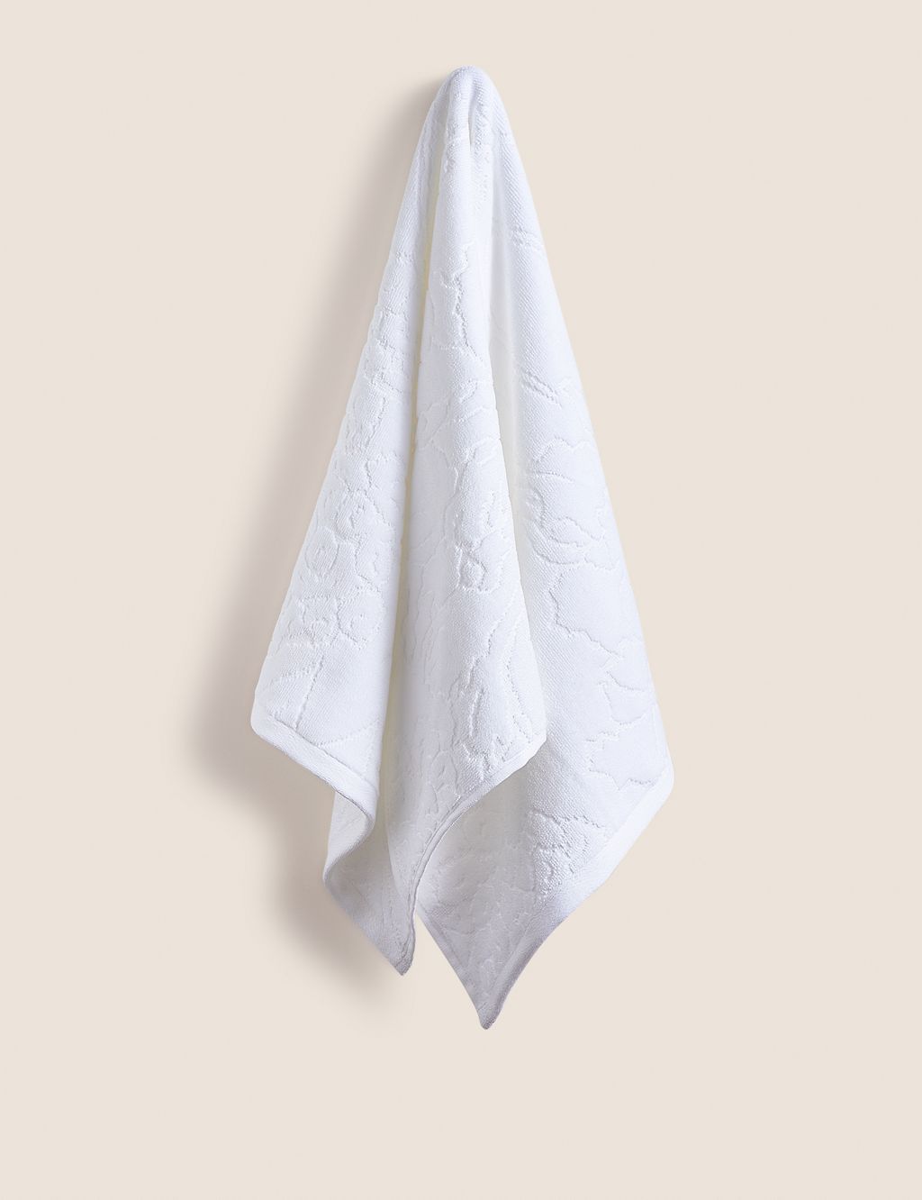 Pure Cotton Linear Floral Towel 4 of 6