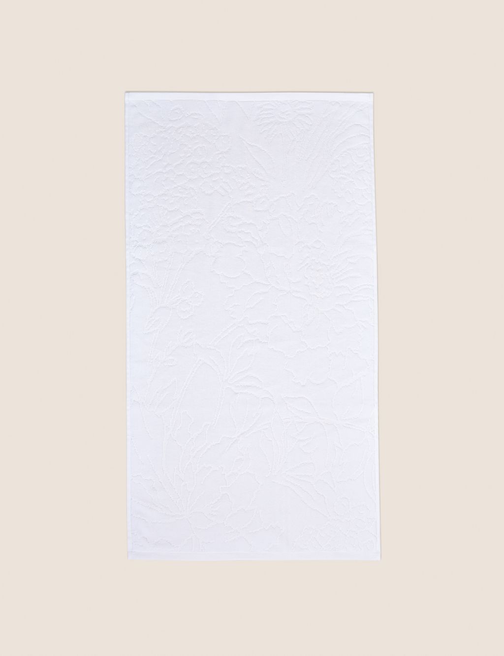 Pure Cotton Linear Floral Towel 5 of 6