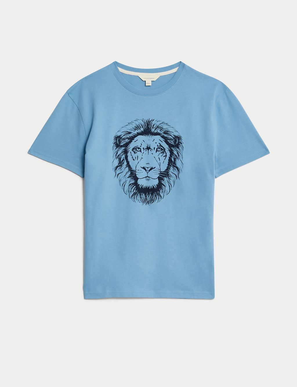 Pure Cotton Lion Graphic T-Shirt 1 of 5