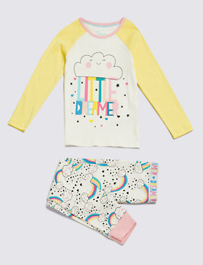 Pure Cotton Little Dreamer Stay Soft Pyjamas (1-8 Years) Image 2 of 4