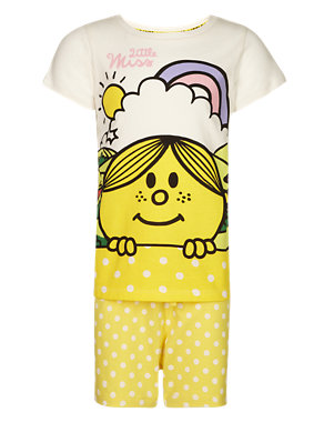 Pure Cotton Little Miss Sunshine™ Short Pyjamas Image 2 of 4