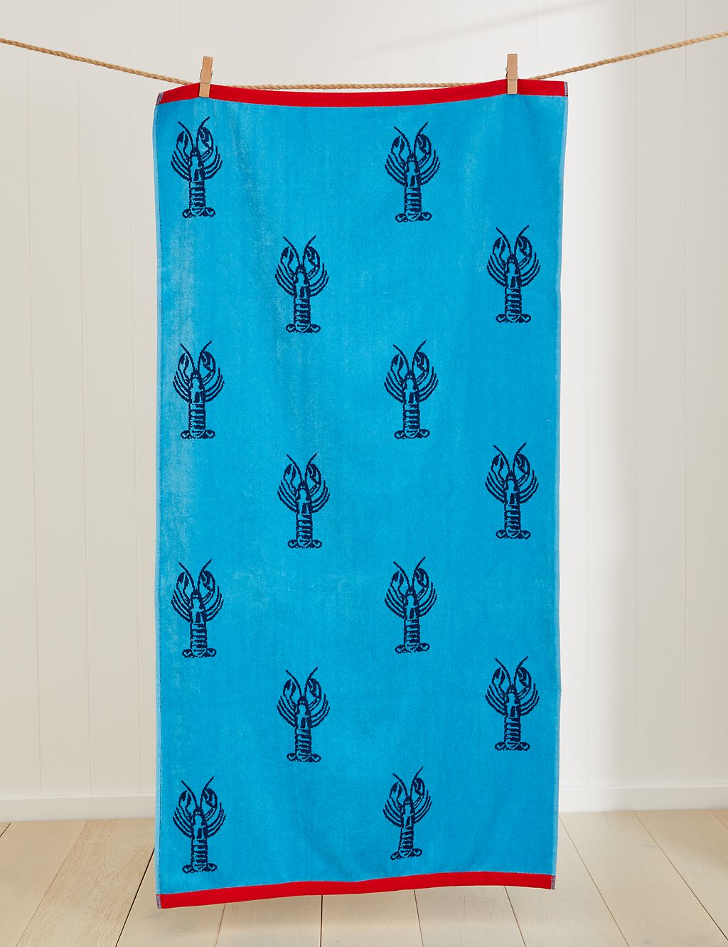 Pure Cotton Lobster Beach Towel 3 of 6