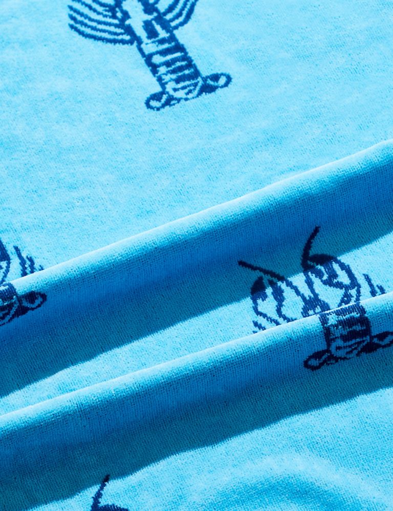 Pure Cotton Lobster Beach Towel 4 of 6