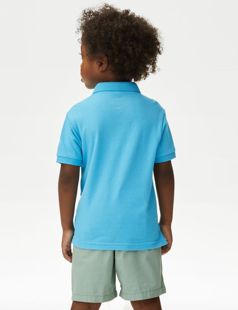 Pure Cotton Lobster Embroidered Polo Shirt (2-8 Yrs) 4 of 4
