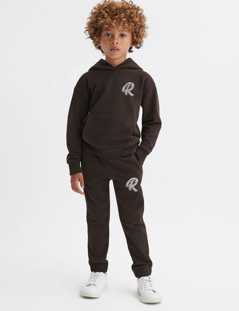 Pure Cotton Logo Joggers (3-14 Yrs) 3 of 5