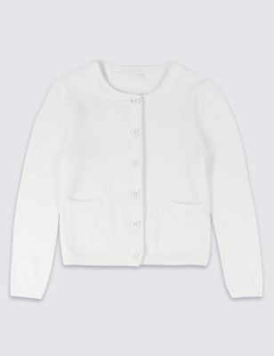 Pure Cotton Long Sleeve Cardigan (3 Months - 5 Years) Image 2 of 3