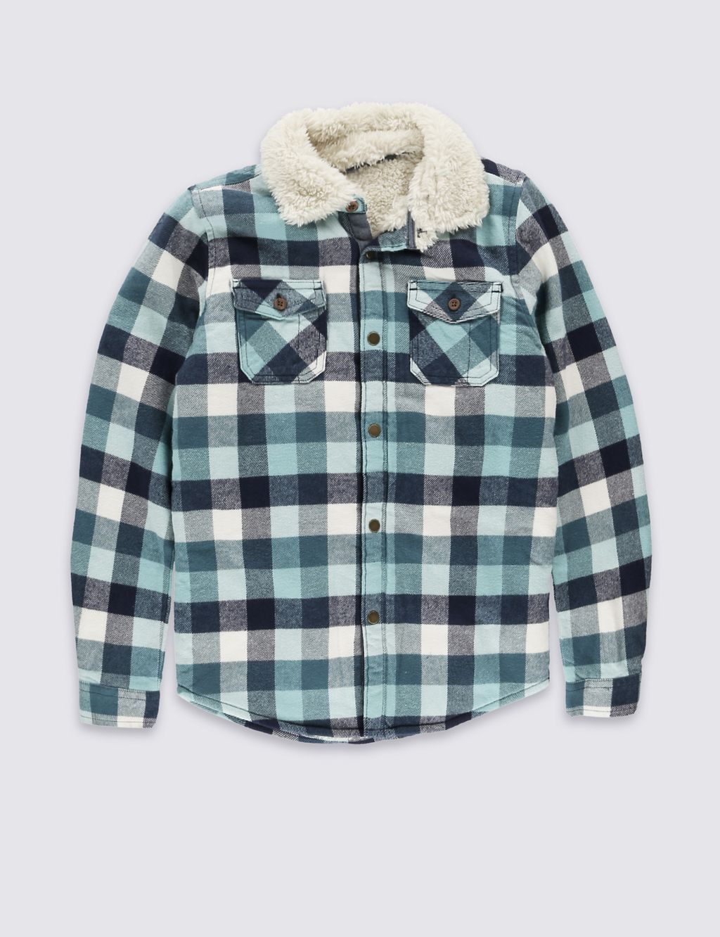 Pure Cotton Long Sleeve Checked Shirt (5-14 Years) 3 of 4