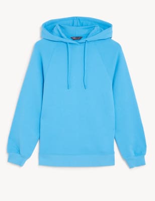 Pure Cotton Long Sleeve Longline Hoodie Image 2 of 6