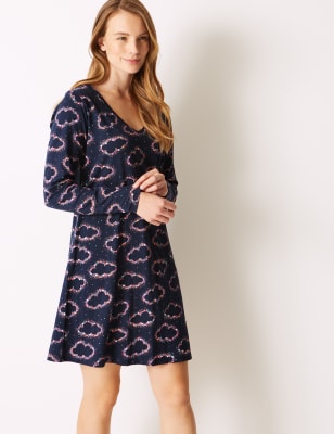 m&s long sleeve nightdress