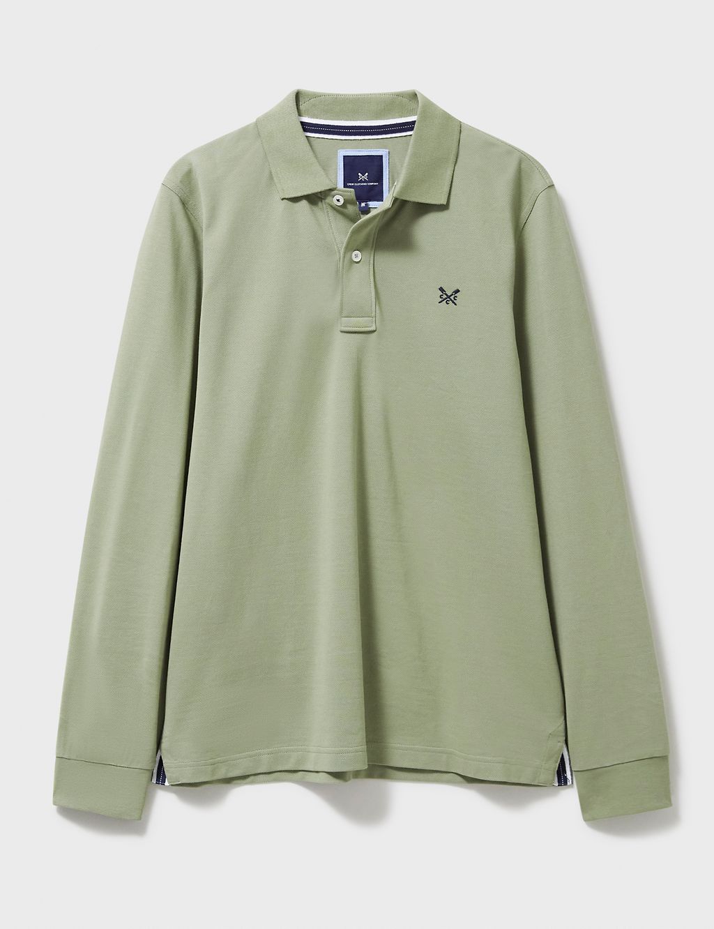 Pure Cotton Long Sleeve Polo Shirt 1 of 5