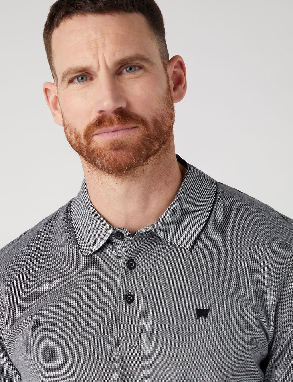 Pure Cotton Long Sleeve Polo Shirt | Wrangler | M&S