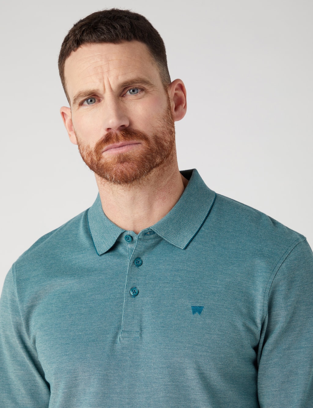 Pure Cotton Long Sleeve Polo Shirt | Wrangler | M&S