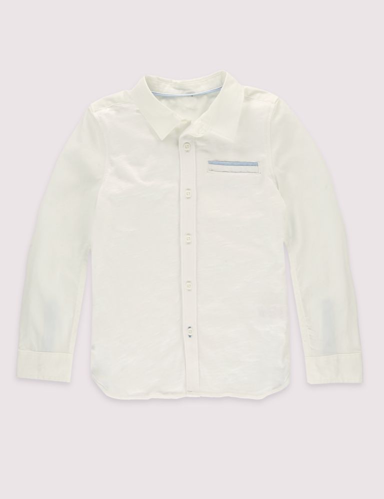 Pure Cotton Long Sleeve Shirt (3 Months - 5 Years) 2 of 4