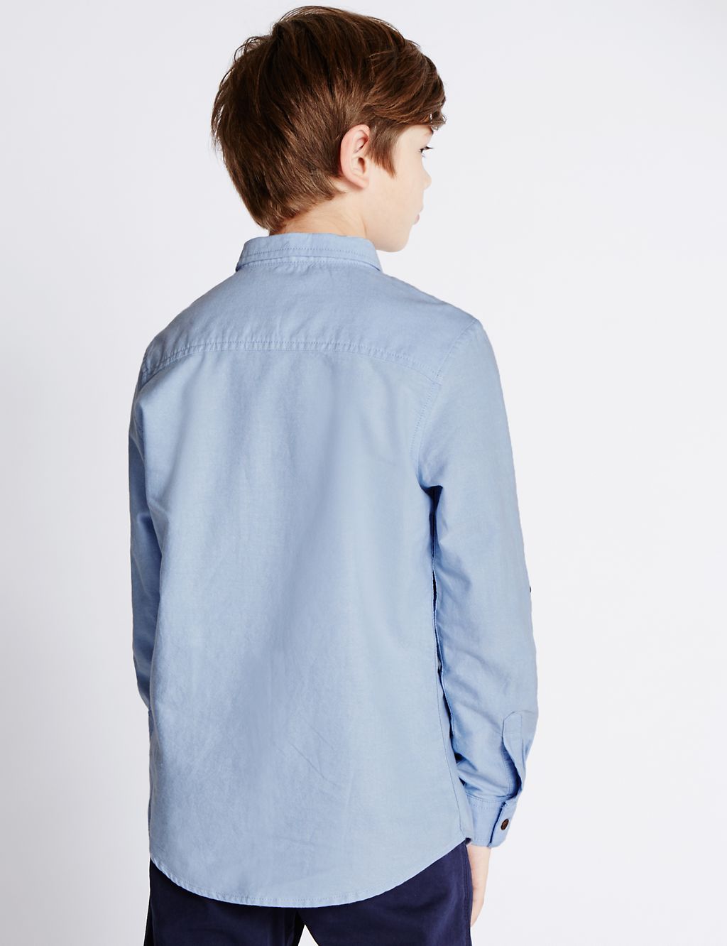 Pure Cotton Long Sleeve Shirt (5-14 Years) 2 of 3