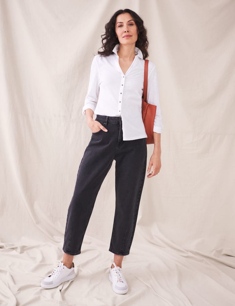 Pure Cotton Long Sleeve Shirt White Stuff M S