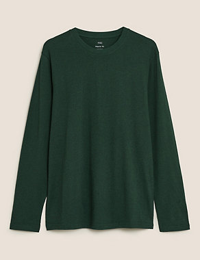 Pure Cotton Long Sleeve T-Shirt Image 2 of 4