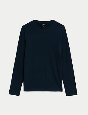 Pure Cotton Long Sleeve T-Shirt Image 2 of 5