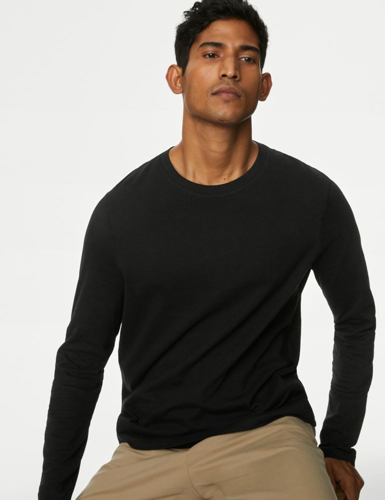 Pure Cotton Long Sleeve T-Shirt 4 of 5