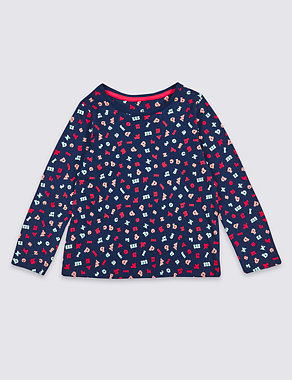 Pure Cotton Long Sleeve Top (3 Months - 5 Years) Image 2 of 3