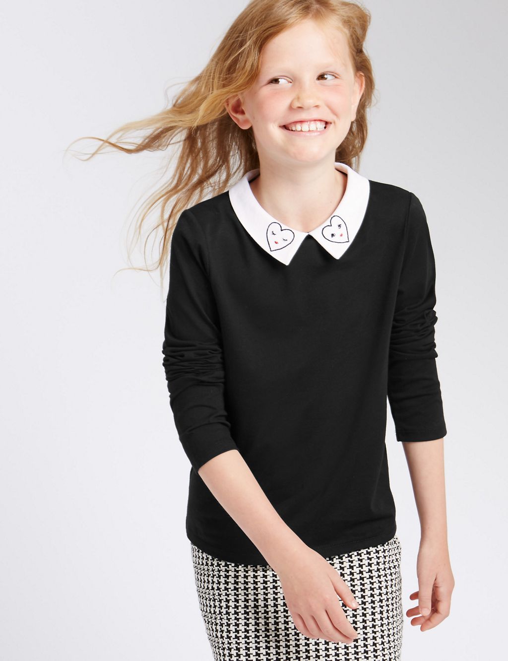 Pure Cotton Long Sleeve Top (5-14 years) 3 of 5