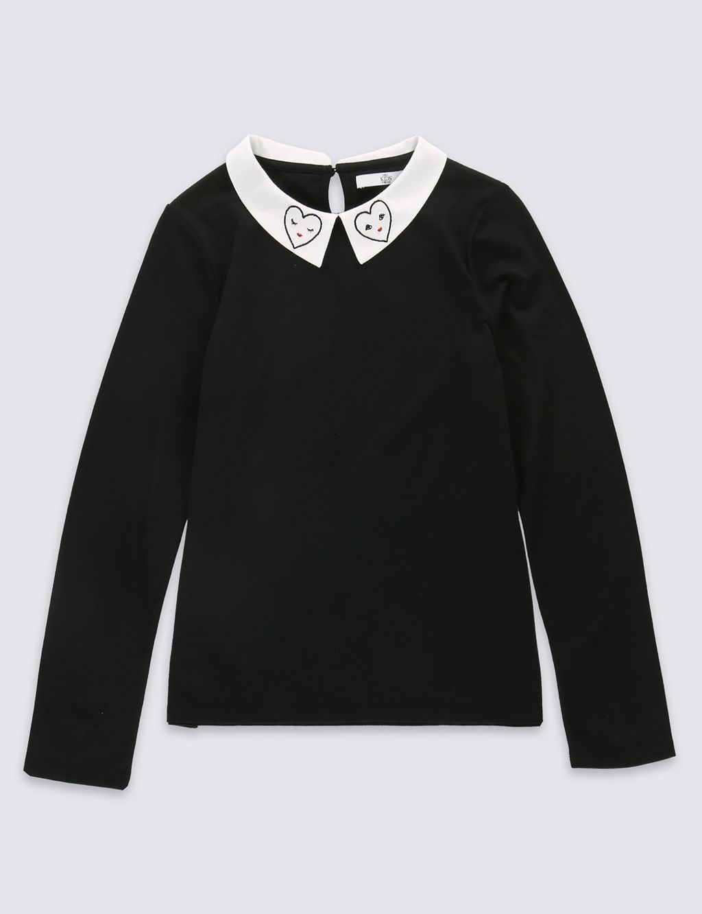 Pure Cotton Long Sleeve Top (5-14 years) 1 of 5