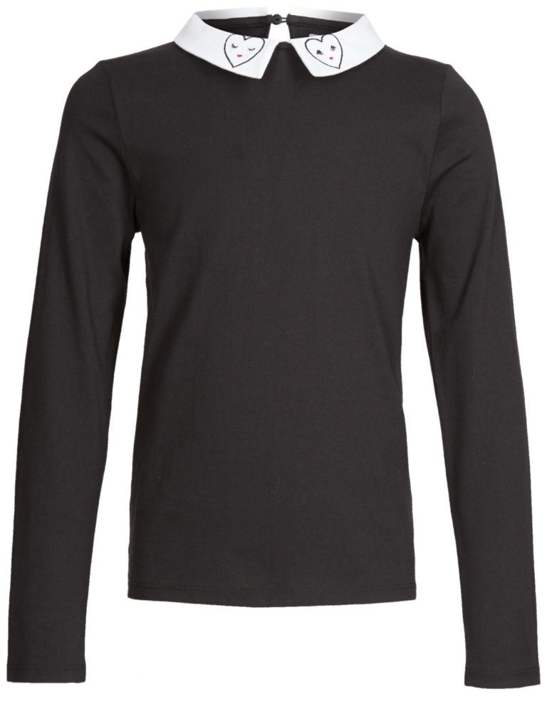 Pure Cotton Long Sleeve Top (5-14 years) 4 of 5