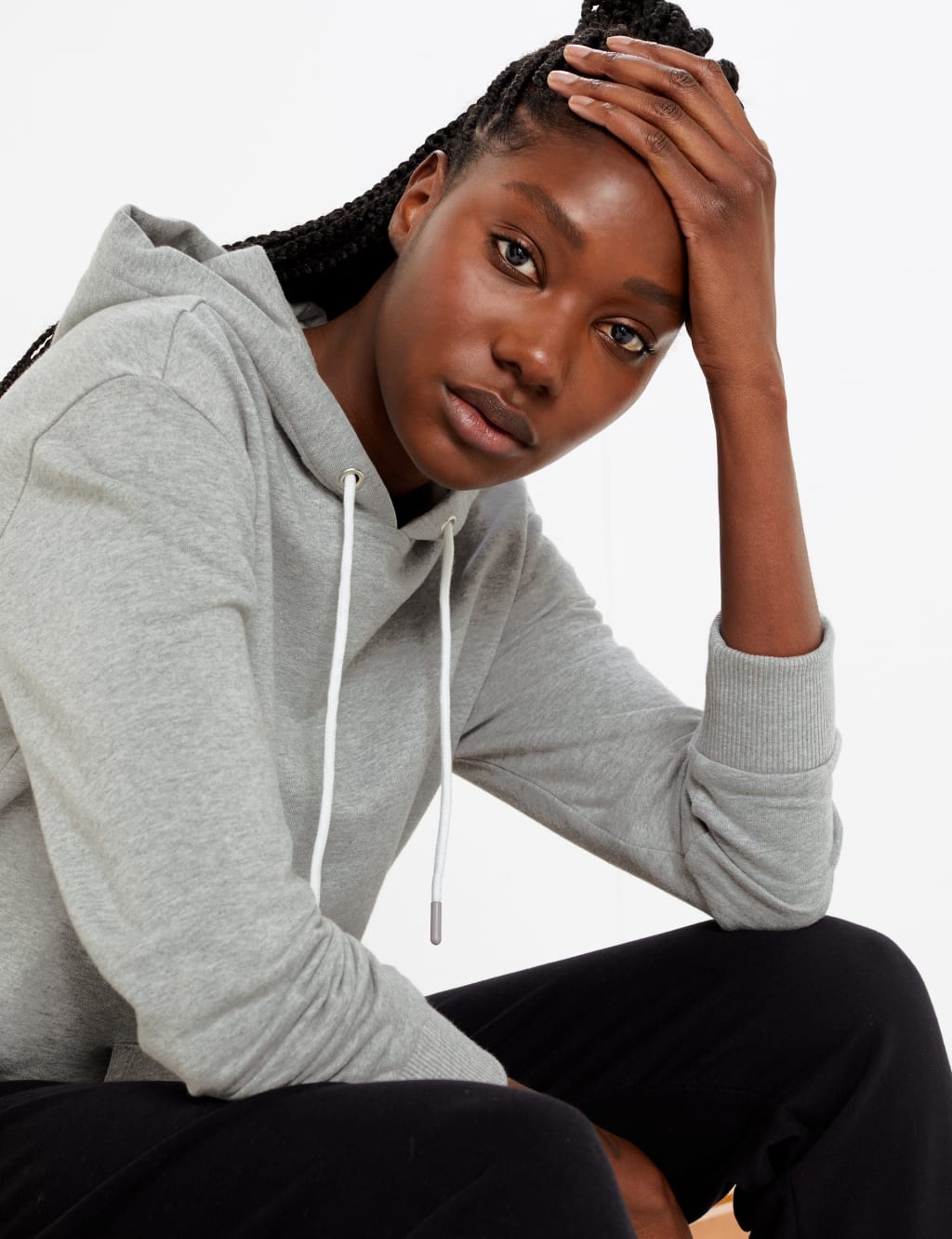 m&s longline hoodie