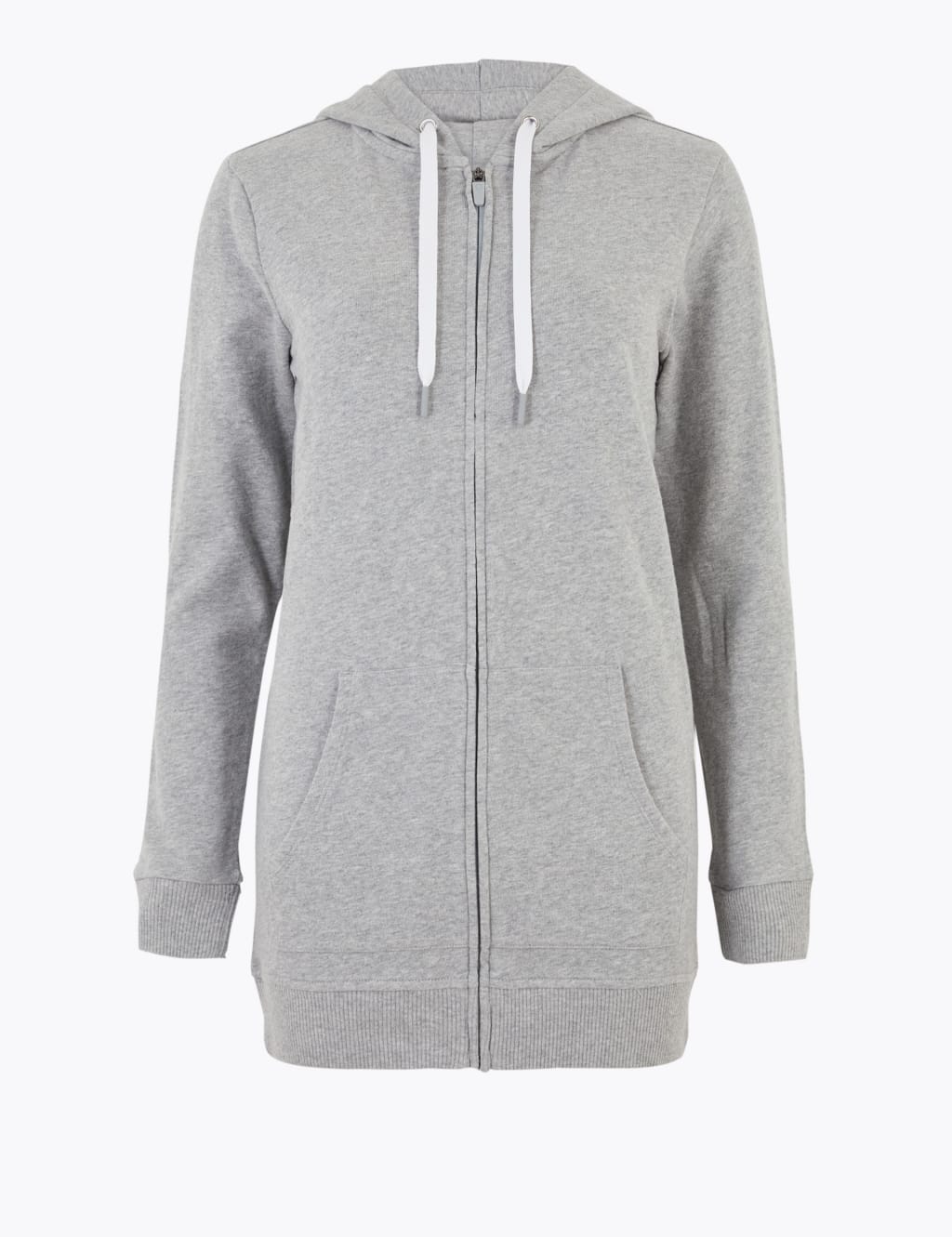 Pure Cotton Longline Hoodie Goodmove M&S