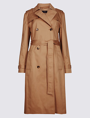 Pure Cotton Longline Trench Image 2 of 7