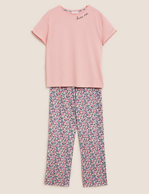 Pure Cotton Loves Me Pyjama Set Image 2 of 6