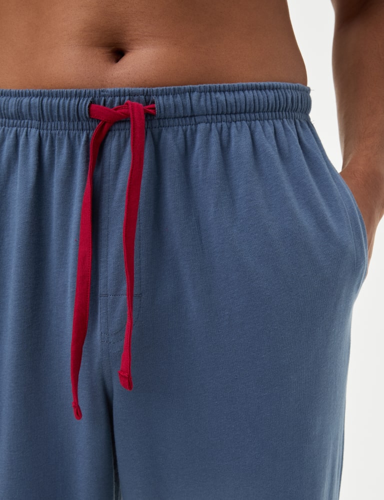 Mens cotton pyjamas hotsell marks and spencer