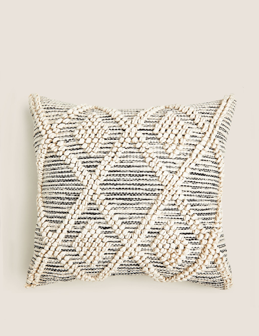Pure Cotton Macramé Tufted Diamond Cushion 3 of 6