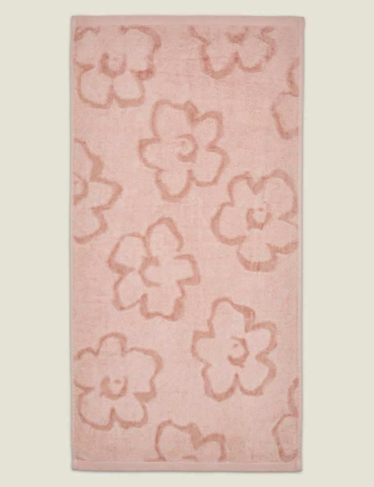Pure Cotton Magnolia Textured Towel 2 of 4