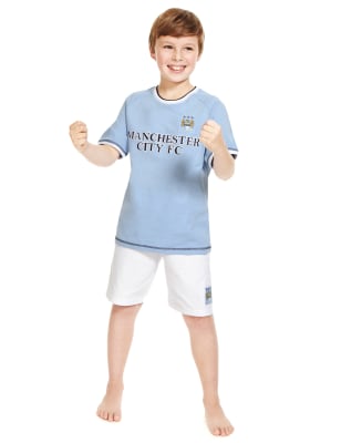 Pure Cotton Manchester City Football Club Short Pyjamas 3 16