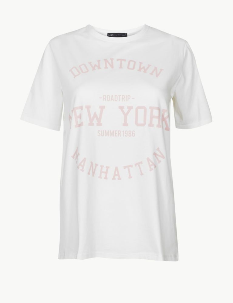 Pure Cotton Manhattan Straight Fit T-Shirt 2 of 4